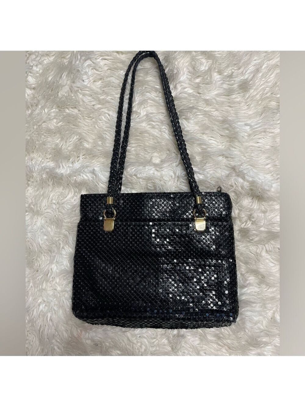 No Name Black Beaded Shoulder Bag